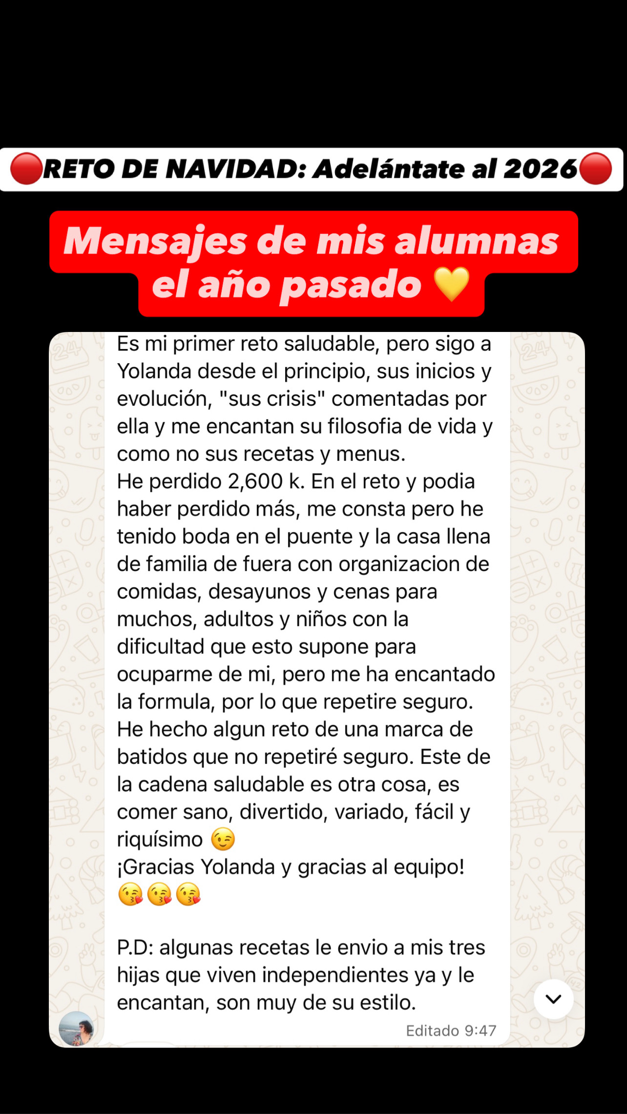 Reto de NAVIDAD: Adelántate al 2026 sin kilos de más - Imagen 2