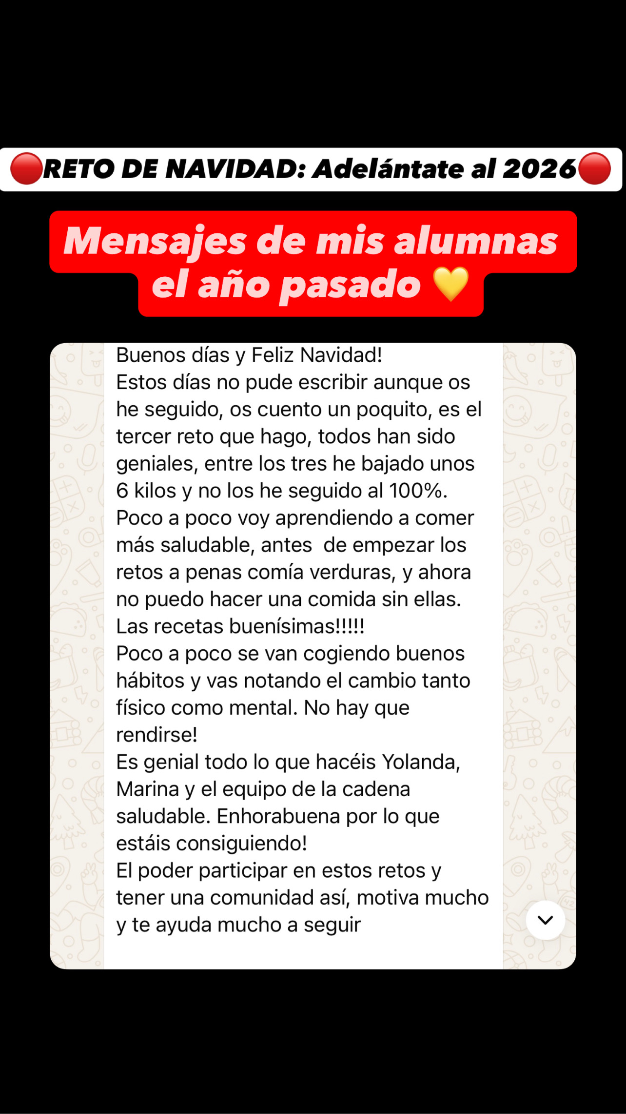 Reto de NAVIDAD: Adelántate al 2026 sin kilos de más - Imagen 5