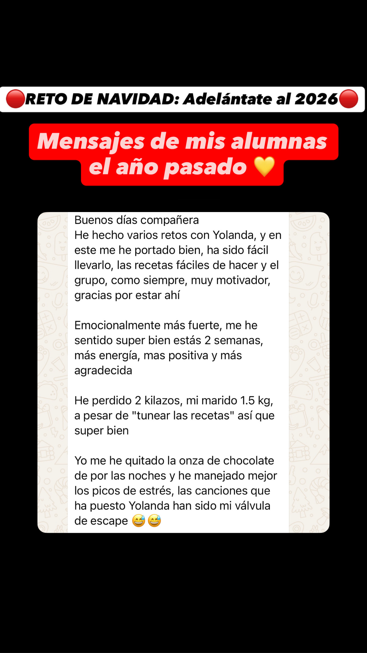 Reto de NAVIDAD: Adelántate al 2026 sin kilos de más - Imagen 7